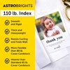 image:imagePremium Astrobrights White Cardstock 85 x 11 110 lb Index 94 Brightness 235 Sheets  More Sheets Heavyweight Astro White Card Stock for Invitations Business Cards Crafts and Printing