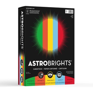 image:imageAstrobrights Color Card Stock Happy Assortment Letter 85 x 11 65 Lb Pack Of 250ECO