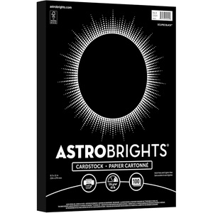 image:imageAstrobrights Color Cardstock 65 lb Cover Weight 85 x 11 Eclipse Black 100Pack100 Sheet Pack of 1