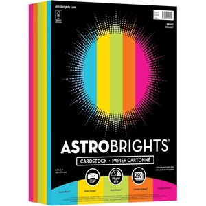 image:imageAstrobrights Color Cardstock Bright Assortment 65 lb Cover Weight 85 x 11 Assorted 250Pack85 x 11 Pack of 1