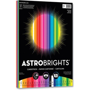 image:imageAstrobrights Colored Cardstock 85 x 11 65 lb  176 gsm Spectrum 25Color Assortment 75 Sheets 8094401  Case812 x 11 in