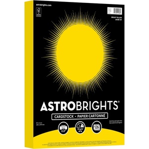 image:imageAstrobrights Colored Cardstock Bright Yellow 65 lb176 gsm 85 x 11 126 Sheets AcidFree LigninFree Perfect for School Office amp DIY 91980
