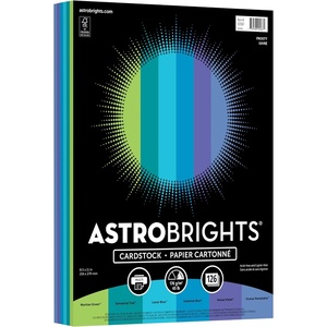 image:imageAstrobrights Colored Cardstock Frosty Assortment 6Colors 65 lb176 gsm 85 x 11 126 Sheets AcidFree LigninFree Perfect for School Office amp DIY 92067