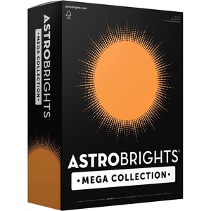 image:imageAstrobrights Mega Collection Colored Cardstock Bright Orange 320 Sheets 65 lb176 gsm 85 x 11  MORE SHEETS 91626320 Count Pack of 6
