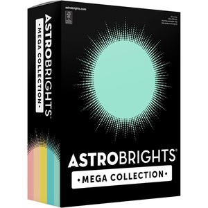 image:imageAstrobrights Mega Collection Colored Cardstock Punchy Pastel Assortment Expanded 6Colors 324 Sheets 65 lb176 gsm 85 x 11  MORE COLORS MORE SHEETS 91671