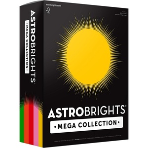 image:imageAstrobrights Mega Collection Colored Paper 8  x 11 24 lb89 gsm Retro 5Color Assortment 625 Ct 91685Amazon Exclusive  More Sheets  Assorted1 Ream