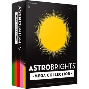 image:imageAstrobrights Mega Collection Colored Paper 8  x 11 24 lb89 gsm Retro 5Color Assortment 625 Ct 91685Amazon Exclusive  More Sheets  Assorted1 Ream Pack of 6