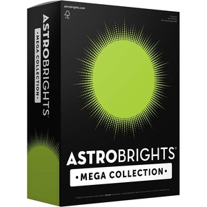 image:imageAstrobrights Mega Collection Colored Paper Bright Green 625 Sheets 24 lb89 gsm 85 x 11  MORE SHEETS 91622625 Count Pack of 1