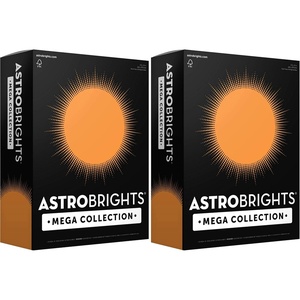 image:imageAstrobrights Mega Collection Colored Paper Bright Orange 625 Sheets 24 lb89 gsm 85 x 11  MORE SHEETS 91619625 Count Pack of 2