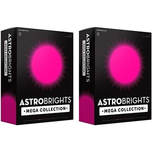 image:imageAstrobrights Mega Collection Colored Paper Bright Pink 625 Sheets 24 lb89 gsm 85 x 11  MORE SHEETS 91674625 Count Pack of 2