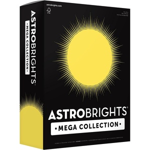 image:imageAstrobrights Mega Collection Colored Paper Punchy Pastel Lemon Twirl 625 Sheets 24 lb89 gsm 85 x 11  MORE SHEETS 91731625 Count Pack of 1