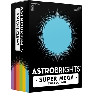 image:imageAstrobrights Super Mega Collection Colored Cardstock Classic Assortment Expanded 6Colors 396 Sheets 65 lb176 gsm 85 x 11  More Colors Even More Sheets 91492
