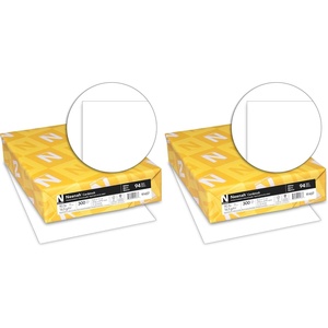 image:imageNeenah Index Cardstock 85 x 11 90 lb163 gsm White 300 Sheets Lightweight 94 Brightness  EXTRA SHEETS MORE VALUE 91437300 Count Pack of 2