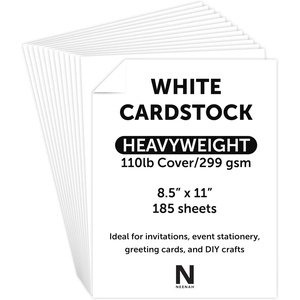 image:imageNeenah White Cover Cardstock 110 lb Heavyweight Cover Stock 185 Sheets 94 Brightness 85 x 11 Ideal for Invitations amp Cards 91346
