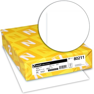 image:imageNeenah Exact Vellum Bristol 85 x 11 67 lb147 gsm White 94 Brightness 250 Sheets 80211250 Count Pack of 1