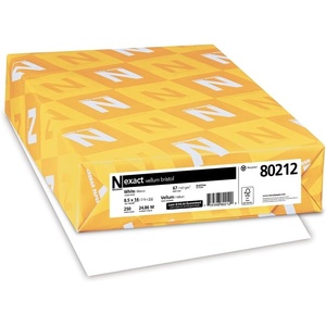 image:imageWausau Exact Vellum Bristol Cardstock 250 Sheets White 94 Brightness 67 lb 85 x 14 Inches85 x 14 Inches