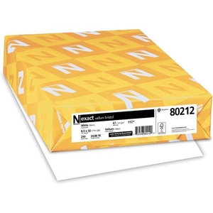 image:imageWausau Exact Vellum Bristol Cardstock 250 Sheets White 94 Brightness 67 lb 85 x 14 Inches85 x 14 Inches Pack of 6