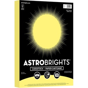 image:imageAstrobrights Pastel Cardstock Light Yellow 85 x 11 65 lb 126 Sheets Colored Cardstock for Crafts Invitations and Printing 92097